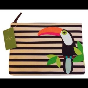 Kate Spade Toucan Clutch new never used